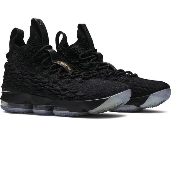 2017 LEBRON XV 15 METÁLIC GOLD SNEAKERS SIZE 10.5 - Picture 1 of 8